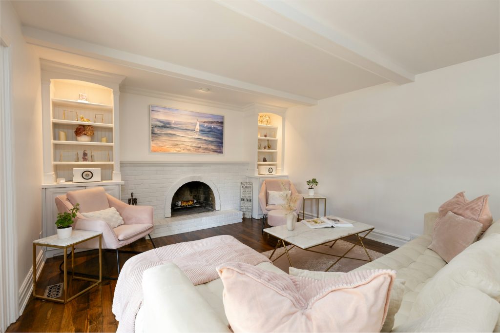 Living Room with Fireplace